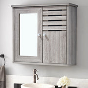 Grey Oak Bathroom Range Set Under Sink Mirror Cabinet Furniture Storage Cupboard