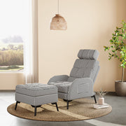 Large Sleeper Sofa Recliner Armchair Lazy Sofa Lounge Nap Chair Stool