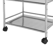 3 Tier Kitchen Trolley Bathroom Storage Portable Home Rack Holder with Wheels UK