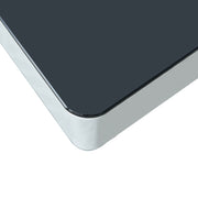 Modern Rectangle Coffee Tea Table Tempered Glass Top Living Room With Drawers