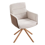 360° Swivel Corduroy Armchair Padded Bedroom Office Desk Chair PU Leather Finish