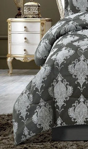 3 Pcs Bedspread Jacquard Quilted Heavy Comforter Bedding Set Bed Throw & Pillows