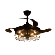 Chic LED Ceiling Fan Modern Chandelier Lamp Living Room Bedroom Pendant Light