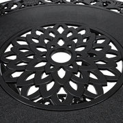 3/5Pcs Cast Aluminum Bistro Set Garden Furniture Dining Table & Cushioned Chairs