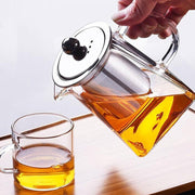 Clear Glass Teapot Kettles Tea Pot with Removable Infuser Jugs 350/550/750/950ML