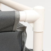 3 Compartments Laundry Clothes Washing Toys Storage Basket Hamper With Wheels UK