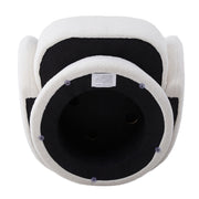 Teddy Velvet Rotating Tub Armchair Swivel Chairs Padded Accent Sofa with Bolster