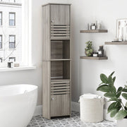 Grey Oak Bathroom Range Set Under Sink Mirror Cabinet Furniture Storage Cupboard