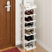 Narrow Shoe Rack Tower Storage Shelf Tall Footwear Stand Entryway Tidy Organiser