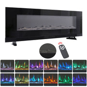 2023 New Electric LED Fireplace Wall Mounted Inset Into Fire 9/12 Colour 40-72in