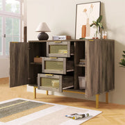 Sideboard Cabinet Cupboard Storage Drawers and Doors for Living Room, Bedroom