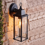 Black Rust Proof Traditional Coach House Wall Garden Outside Lantern Light IP44