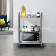 3 Tier Kitchen Trolley Bathroom Storage Portable Home Rack Holder with Wheels UK