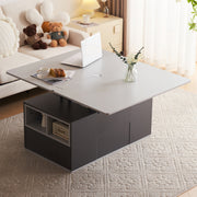 Lift Top Coffee Table with 3 Drawers, Shelf Storage Hydraulic Tea Table Desk