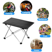 Folding Camping Tables With Carry Bag Portable Garden Picnic BBQ Beach Fishing