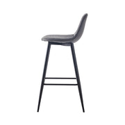 Set of 2 pcs Bar Stools Breakfast Kitchen Stools Diamond Design with Footrest UK