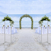 5PCS White Wedding Backdrop Stand Flower Arbor Photography Background Props Deco