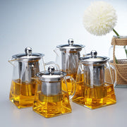 Clear Glass Teapot Kettles Tea Pot with Removable Infuser Jugs 350/550/750/950ML