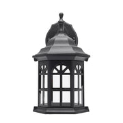 Black Rust Proof Traditional Coach House Wall Garden Outside Lantern Light IP44