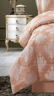 3 Pcs Bedspread Jacquard Quilted Heavy Comforter Bedding Set Bed Throw & Pillows