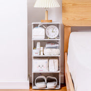 Narrow Shoe Rack Tower Storage Shelf Tall Footwear Stand Entryway Tidy Organiser