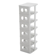 Narrow Shoe Rack Tower Storage Shelf Tall Footwear Stand Entryway Tidy Organiser