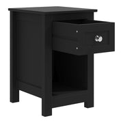 Nightstand Storage Shelf Wood Bedside Table Cabinet Side End Coffee Tea Table UK