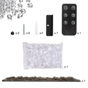 40inch Electric Fireplace LED Digital Flames Adjustable Insert Wall Mount Heater