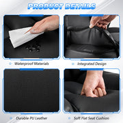 Racing Gaming Chair w/ Arm, Faux Leather Gamer Recliner Home Office, Black Pink