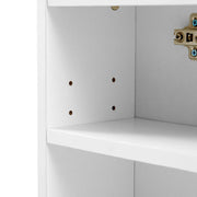 Bathroom Cabinet Mirror LED Touch Shelves Storage Wall Mounted Makeup Washroom