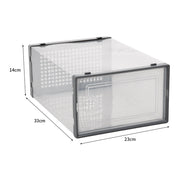12PCS Stackable Shoe Box Clear Footwear Case Foldable Sneaker Storage Organiser