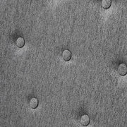 Buttoned Mid Back Armchair Upholstered Linen Tub Sofa Wood Frame Accent Chair UK