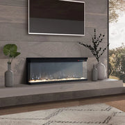 Electric Fireplace Panoramic Media Fire 40-70in Standing Insert LED Fireplace