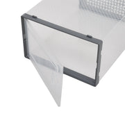 12PCS Stackable Shoe Box Clear Footwear Case Foldable Sneaker Storage Organiser