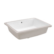 Under Counter Wash Basin Rectangular White Ceramic Bathroom Sink 500x400x100 mm