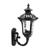 Black Rust Proof Traditional Coach House Wall Garden Outside Lantern Light IP44