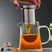 Clear Glass Teapot Kettles Tea Pot with Removable Infuser Jugs 350/550/750/950ML