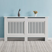 White MDF Wooden Radiator Cover Grill Shelf Small Large Modern Furniture Covers