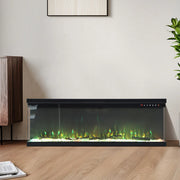 Electric Fireplace Panoramic Media Fire 40-70in Standing Insert LED Fireplace