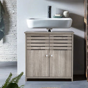 Grey Oak Bathroom Range Set Under Sink Mirror Cabinet Furniture Storage Cupboard