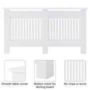 White MDF Wooden Radiator Cover Grill Shelf Small Large Modern Furniture Covers