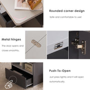 Lift Top Coffee Table with 3 Drawers, Shelf Storage Hydraulic Tea Table Desk