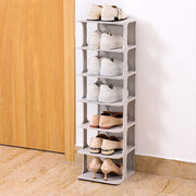 Narrow Shoe Rack Tower Storage Shelf Tall Footwear Stand Entryway Tidy Organiser