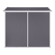 Outdoor Garden Storage Shed 4x8' 5x4FT Pent Plastic Utility Tool House Log Sheds