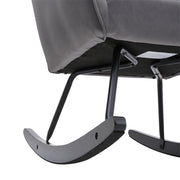 Rocking Chair High Back Velvet Rocker Recliner Relax Armchair Single Seater Sofa