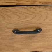 Wood Chest of Drawer Canvas Storage Cabinet Metal Frame Bedroom Office Organiser