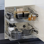 PULL OUT WIRE STORAGE BASKETS CUPBOARD KITCHEN LARDER 300 400 500 600 800 900mm