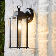 Black Rust Proof Traditional Coach House Wall Garden Outside Lantern Light IP44