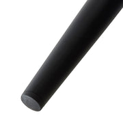 2 Pcs Blue Velvet Dining Chair Lounge Chair with Metal Black Legs