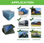 Professional Tarpaulin Extra Heavy Duty Waterproof Cover Roofing Ground Sheet